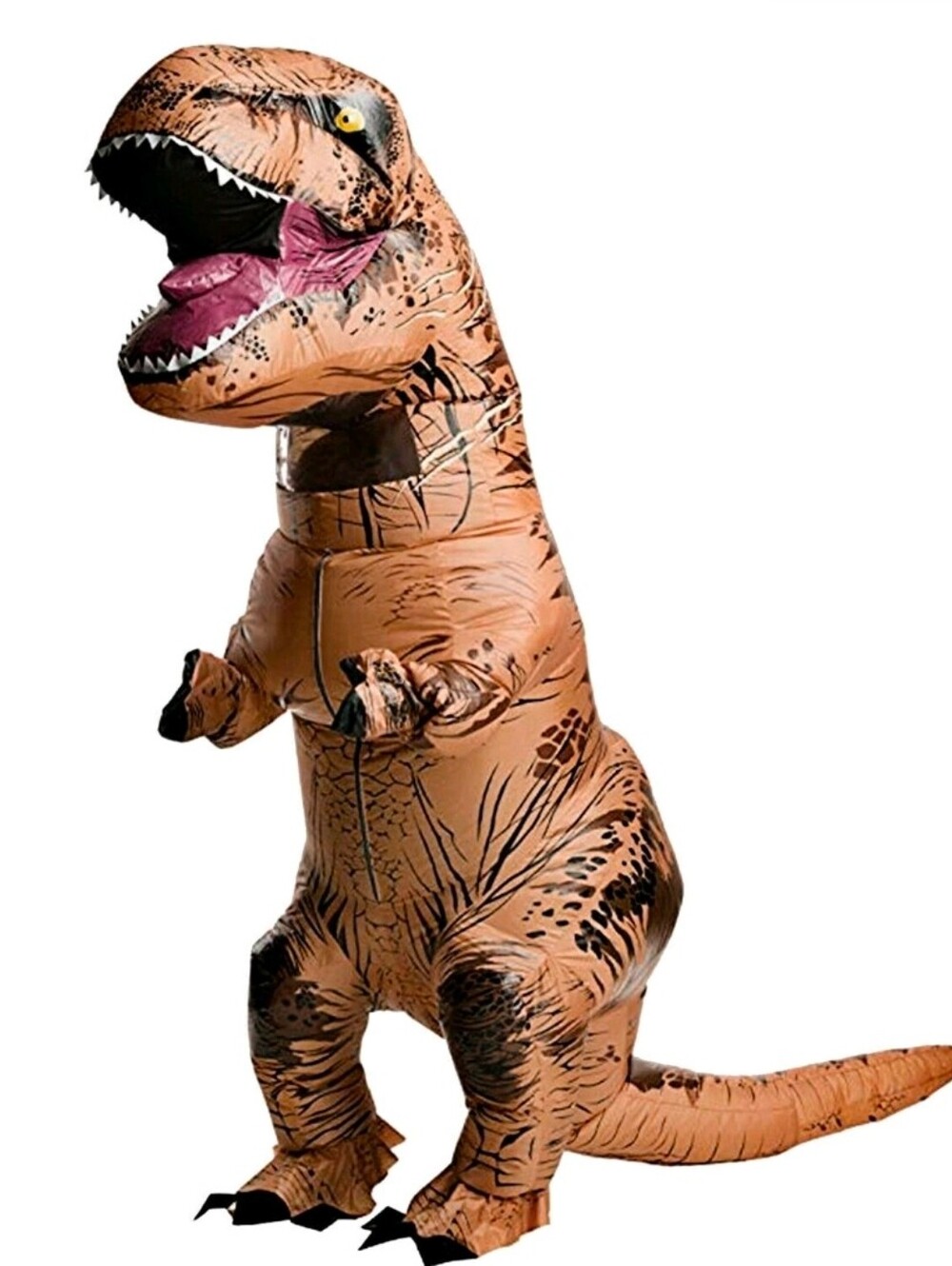 Inflatable Brown T-Rex Adult Costume - Classic Dinosaur Outfit